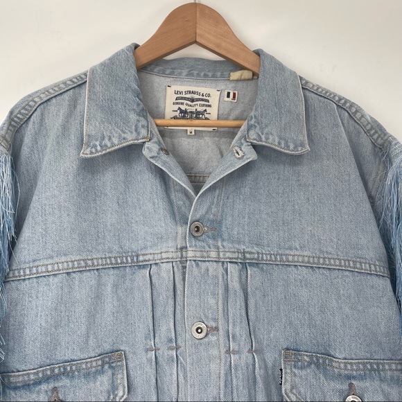 Levi’s love letter trucker Jean jacket size medium - Picture 6 of 12